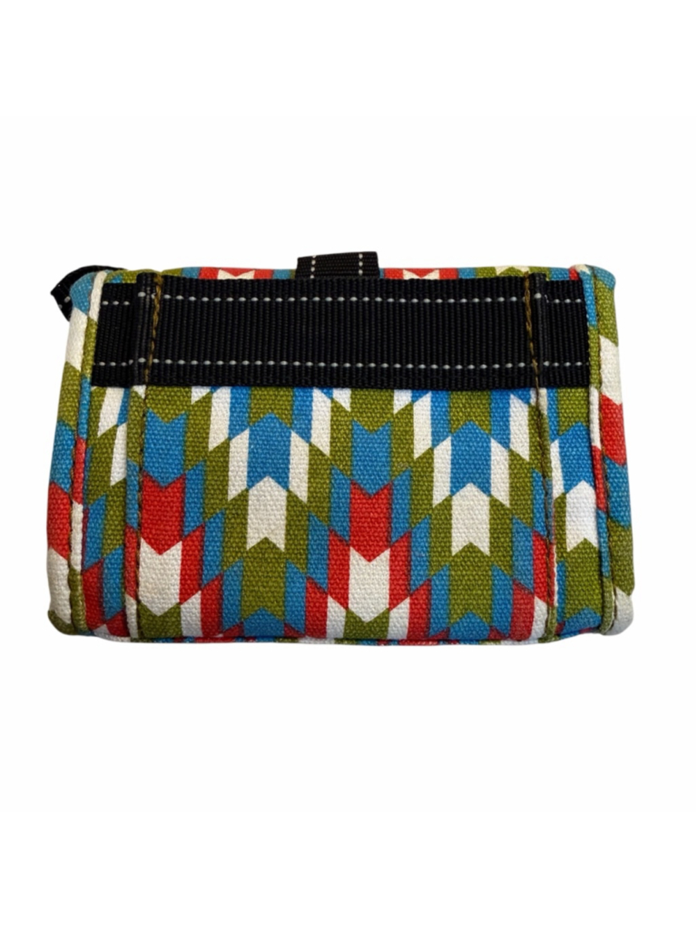 KAVU Canvas Wallet Trifold Geometric Pattern Cotton Card Holder Organizer - Picture 2 of 6